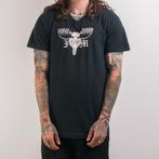 T-shirt Iron Monkey vintage rare, 1990, col, noir, taille L, Enlèvement ou Envoi, Comme neuf, Vêtements