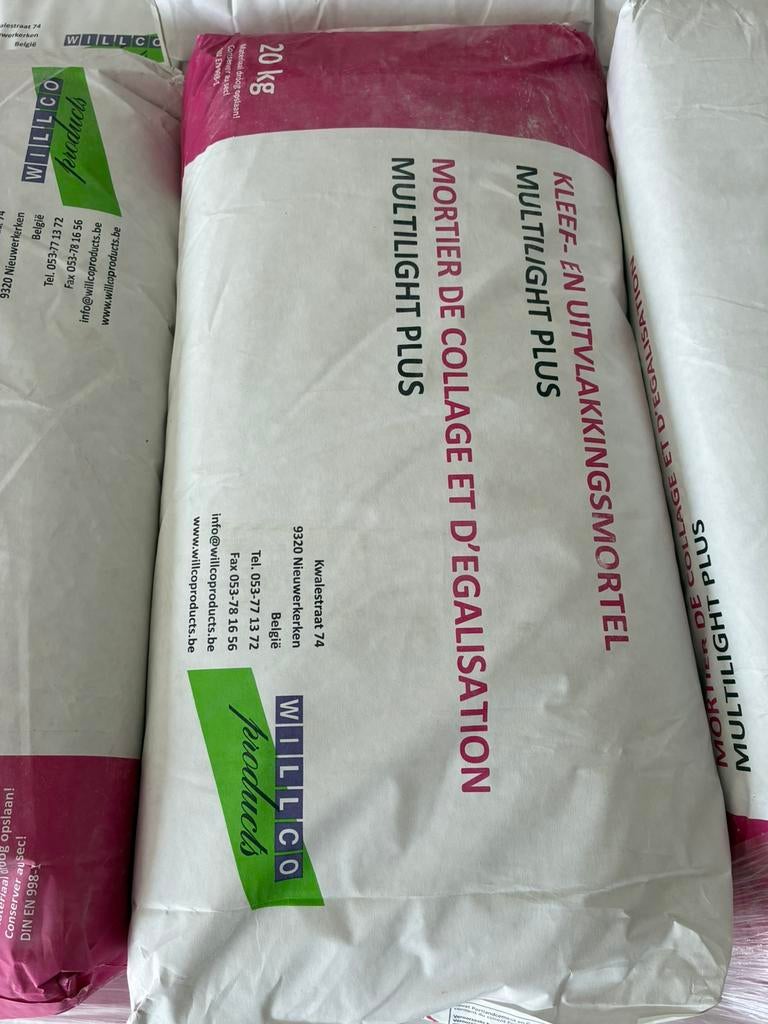 Wilco kleef en uitvlakkingsmortel met grote korting, Pelser, Verzenden, Nieuw, Pelser