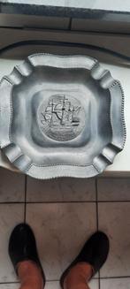 zware tinnen asbak, ongebruikt, sierstuk, Antiek en Kunst, Ophalen of Verzenden