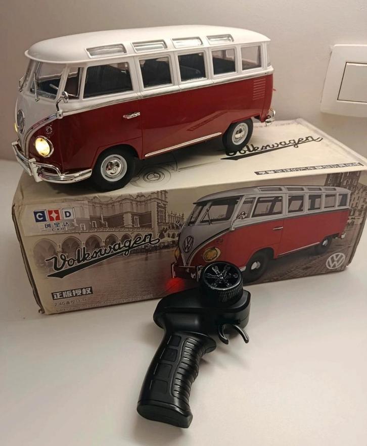 VW T1 rc auto met afstandsbediening, Hobby en Vrije tijd, Modelbouw | Radiografisch | Auto's, Ophalen of Verzenden