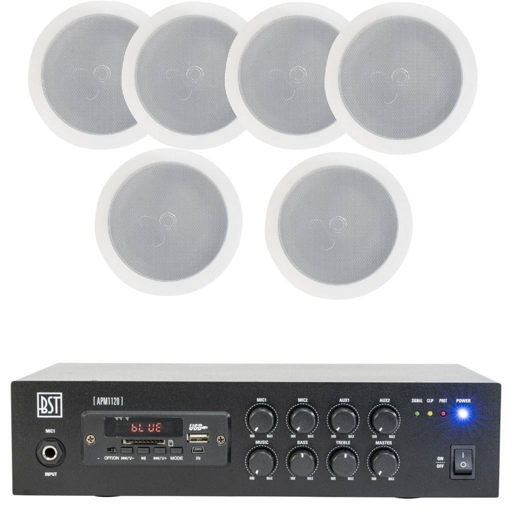Winkel muziek set met 6 speaker Usb,Sd,Bluetooth,Fm 120 Watt, Ophalen of Verzenden, Nieuw, Speakers