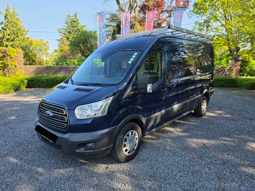 Ford Transit L3H2 2018 – 2.0 EcoBlue – 170 PK – 134.000 km, Auto's, Voorwielaandrijving, 1995 cc, 4 cilinders, Blauw