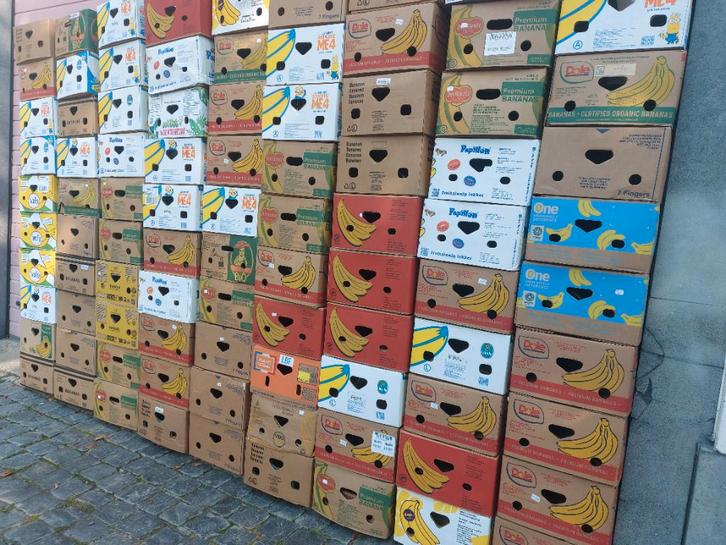 Bananendozen perfect als verhuisdozen of opbergdozen, Doe-het-zelf en Bouw, Kratten en Dozen, Zo goed als nieuw, Ophalen