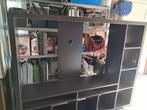 tv kast ikea donker bruin 183x39x147 cm nieuwprijs 229 euro, Enlèvement, Utilisé