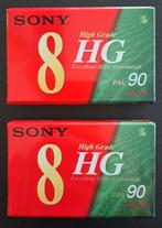 Verzegelde SONY High Grade PAL 90 Video 8 cassettes, Ophalen of Verzenden, (Video)band