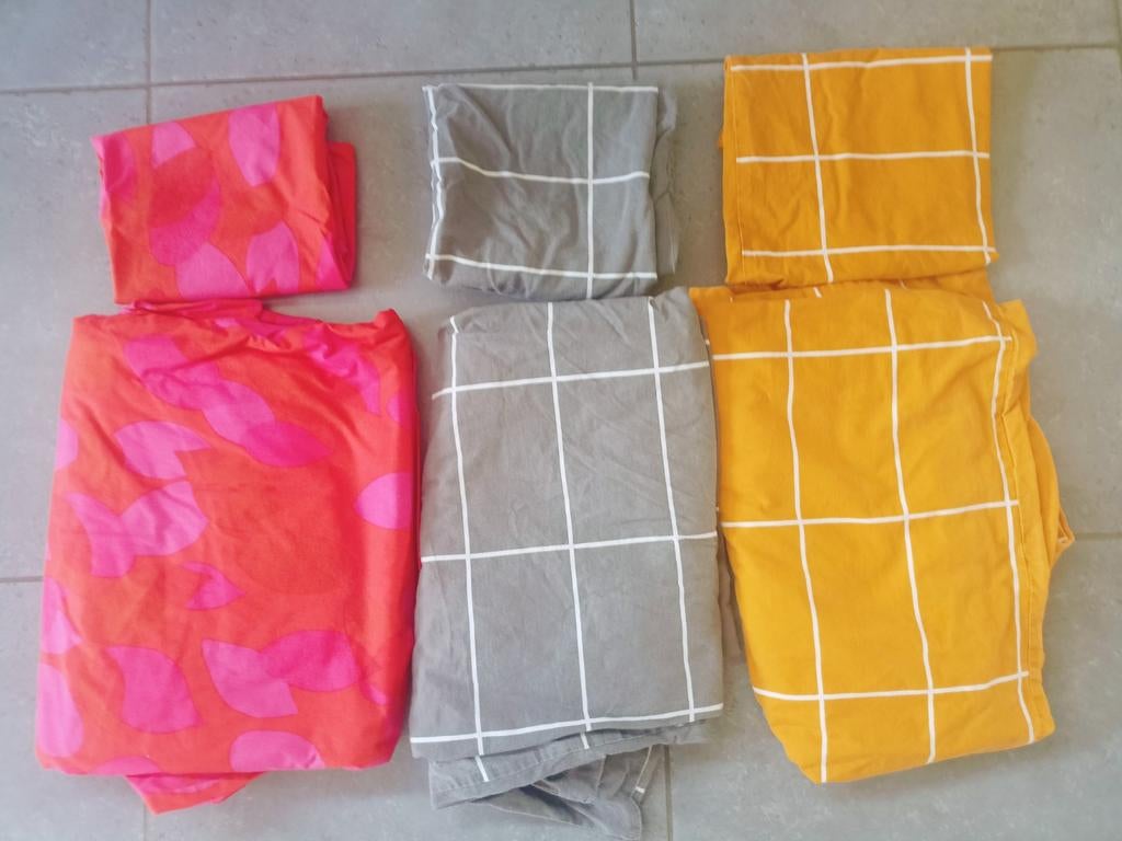 3x dekbedovertrek 140 x 200 cm, Ophalen of Verzenden, Eenpersoons, Dekbedovertrek