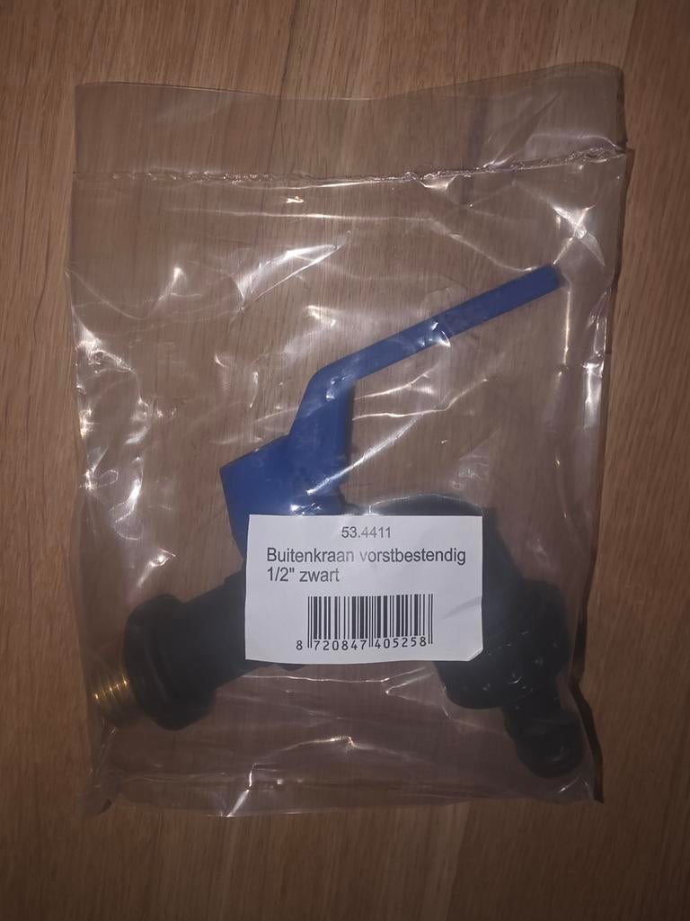 Vorstvrije buiten kraan 1/2, zwart, Ophalen of Verzenden, Nieuw, Overige typen