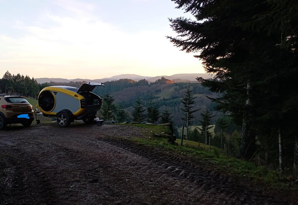 Mini-camping-car Teardrop Mink S, Caravanes & Camping, Caravanes, Particulier, jusqu'à 2, 500 - 750 kg, Autre, Autres marques