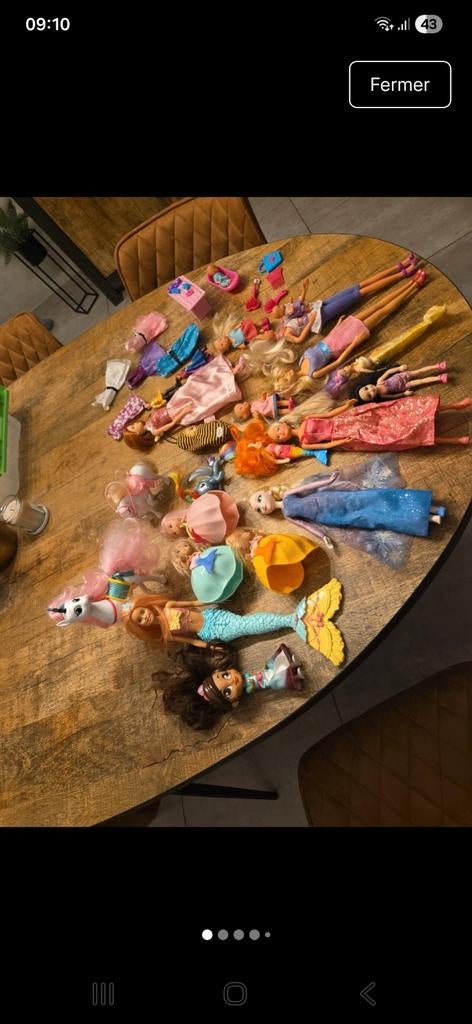 Lot de barbie, Enlèvement