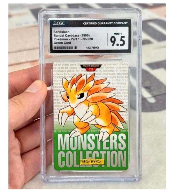1996 Pokemon Sandslash Bandai Japanese CGC-9.5 Zeldzaam !, Hobby en Vrije tijd, Verzamelkaartspellen | Pokémon, Zo goed als nieuw