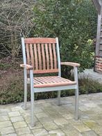 Teak-aluminium tuinstoel, Jardin & Terrasse, Chaises de jardin, Enlèvement, Comme neuf, Aluminium