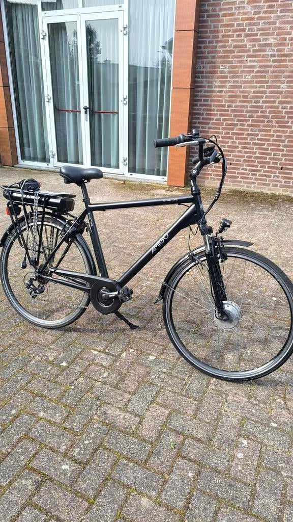 Amigo E-Active 28 inch E-Bike Heren Frame 56 Matzwart, Ophalen