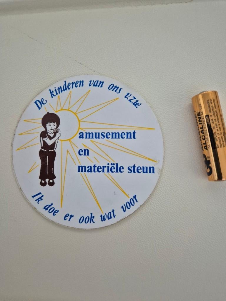 Sticker Aalst V.Z.W. De kinderen van ons, Verzamelen, Ophalen of Verzenden
