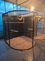 Voliere vogelkooi zwart gecoat 2 x 2 x 2m, Dieren en Toebehoren, Ophalen, Vogelkooi