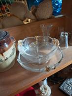 Kristallen schaal met bord, Ophalen