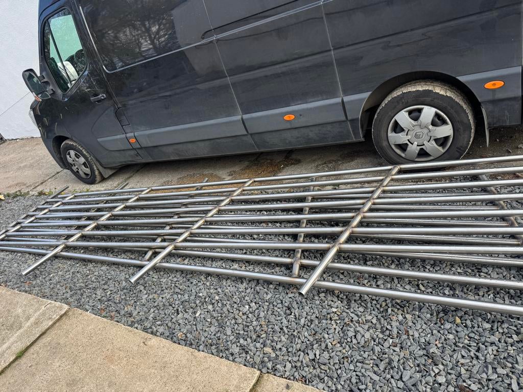 RVS trapleuning, Doe-het-zelf en Bouw, Metalen, Ophalen of Verzenden, Zo goed als nieuw