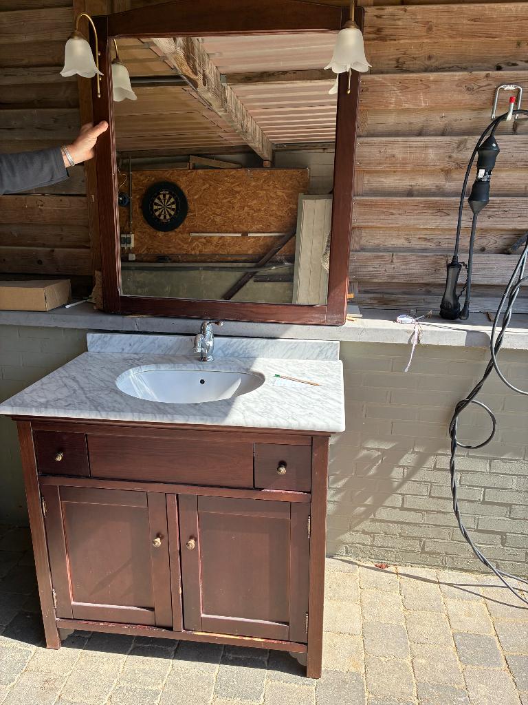 Lavabo, Huis en Inrichting, Badkamer | Badkamermeubels, Ophalen, Gebruikt, Wastafelkast