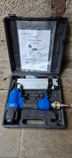 Nagelpistool op luchtdruk, incl nagel/nietjes, Ophalen, Zo goed als nieuw