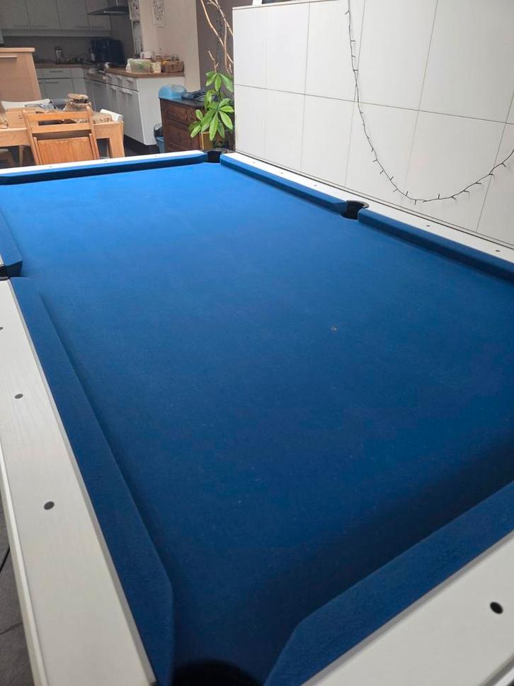 Pooltafel incl. Stokken, driehoek en ballen, Sport en Fitness, Biljarten en Poolen, Pooltafel, Ophalen
