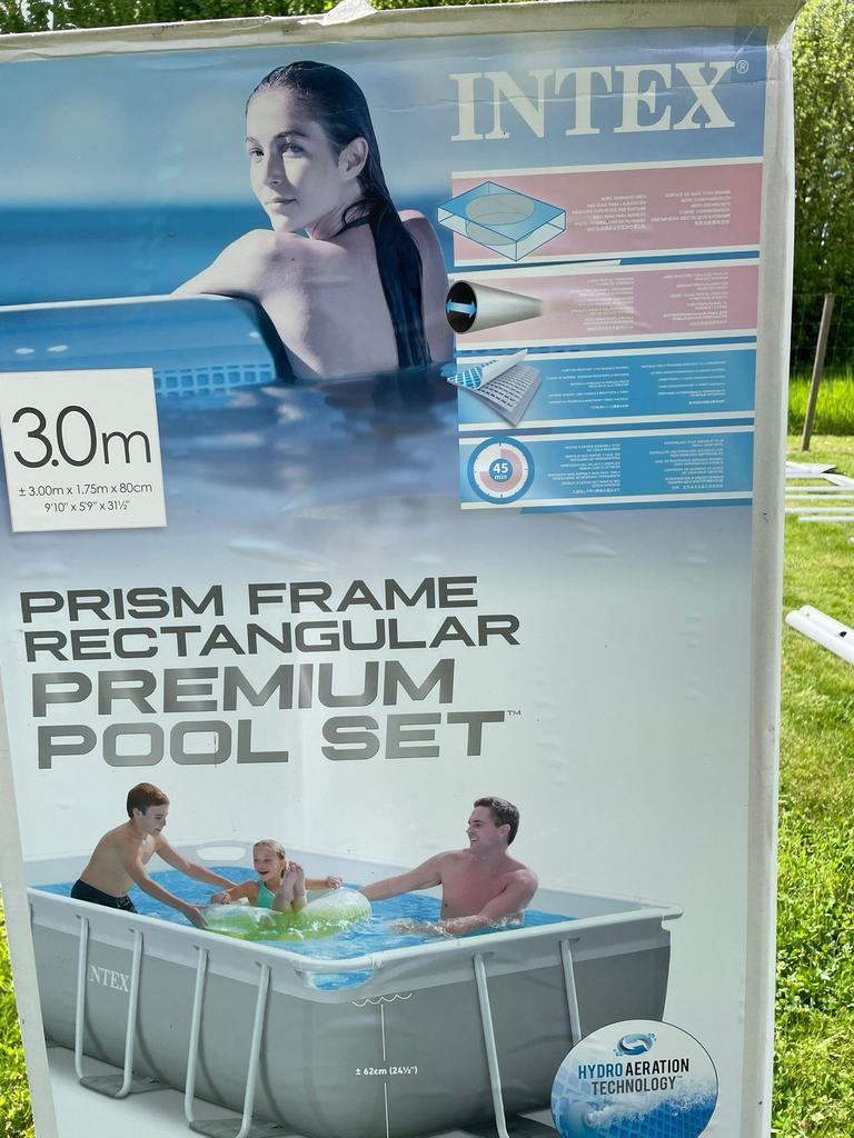 Rechthoekig zwembad Intex perfecte staat, Jardin & Terrasse, Piscines, Enlèvement, Comme neuf, Rectangulaire