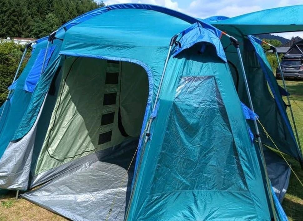 Familie tent  6 tot 8 personen, Caravans en Kamperen, Tenten, Ophalen of Verzenden, Zo goed als nieuw, Meer dan 6