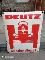 Plaque émaillée tracteur DEUTZ, Enlèvement ou Envoi, Utilisé