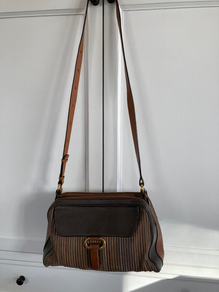 Handtas Delvaux, Handtassen en Accessoires, Tassen | Damestassen, Gebruikt, Handtas, Bruin, Ophalen