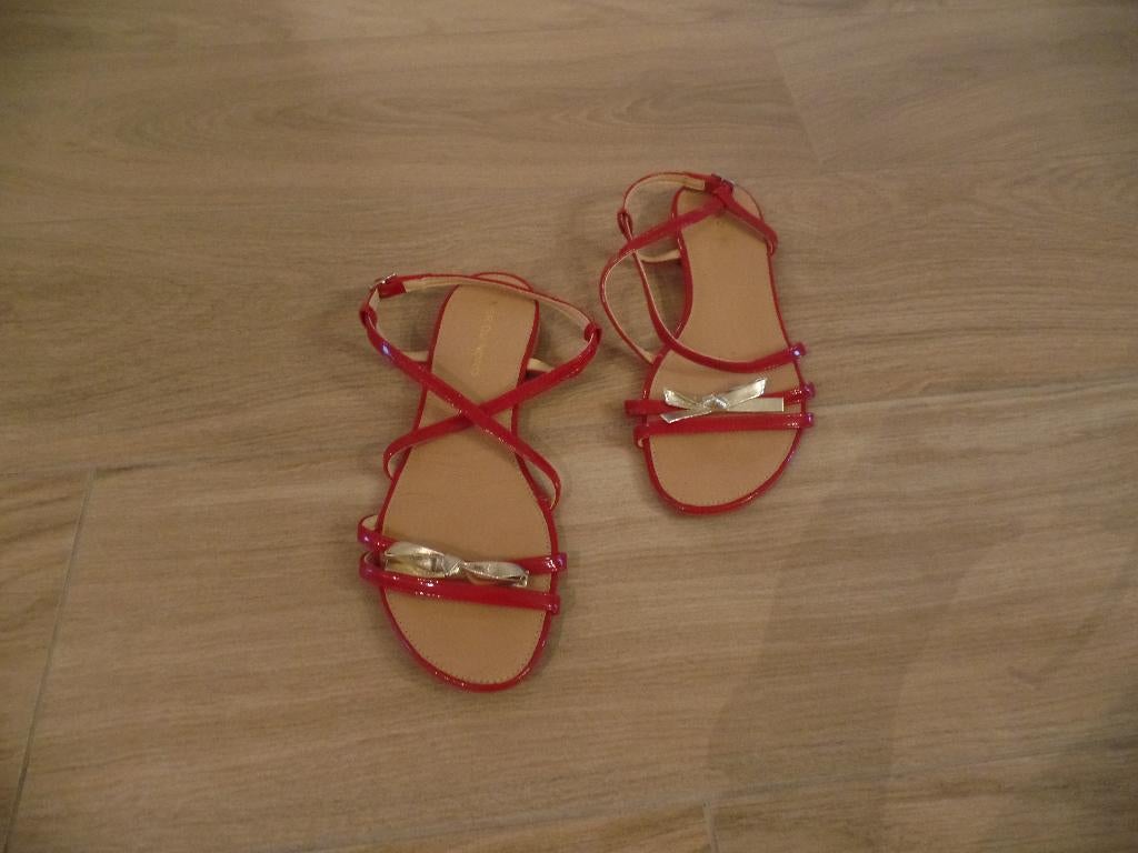 Sandalen Mer Du Nord, Zo goed als nieuw, Rood, Sandalen of Muiltjes, Ophalen of Verzenden