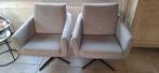 2 fauteuils modern grijze stof draaibaar, Ophalen, Stof