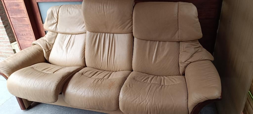 3 zit stressless, Huis en Inrichting, Zetels | Zetels, Ophalen, Relax, Gebruikt, 150 tot 200 cm