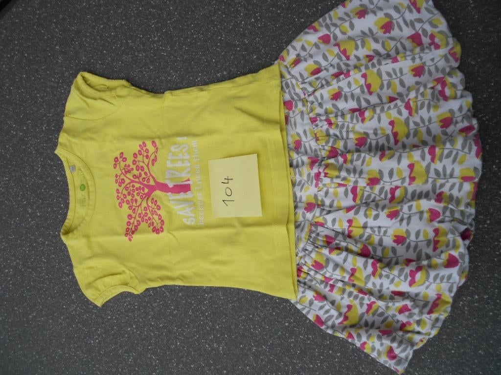 setje 2 stuks rokje mt 98 bloesje 104 JBC, Kinderen en Baby's, Kinderkleding | Maat 98, Gebruikt, Meisje, Jurk of Rok, Ophalen of Verzenden