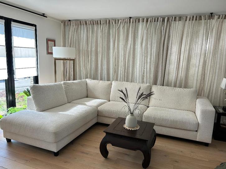 Canapé d’angle couleur écru, Maison & Meubles, Canapés | Salons, Comme neuf, Banc d'angle, Quatre personnes ou plus, 300 cm ou plus