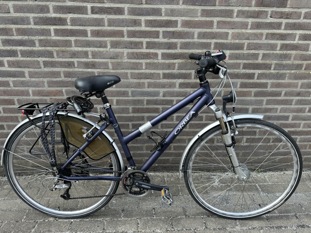 Zeer nette Orbea damesfiets | trekkingfiets | maat 48, Fietsen en Brommers, Gebruikt, Velgrem, 47 tot 50 cm, Versnellingen
