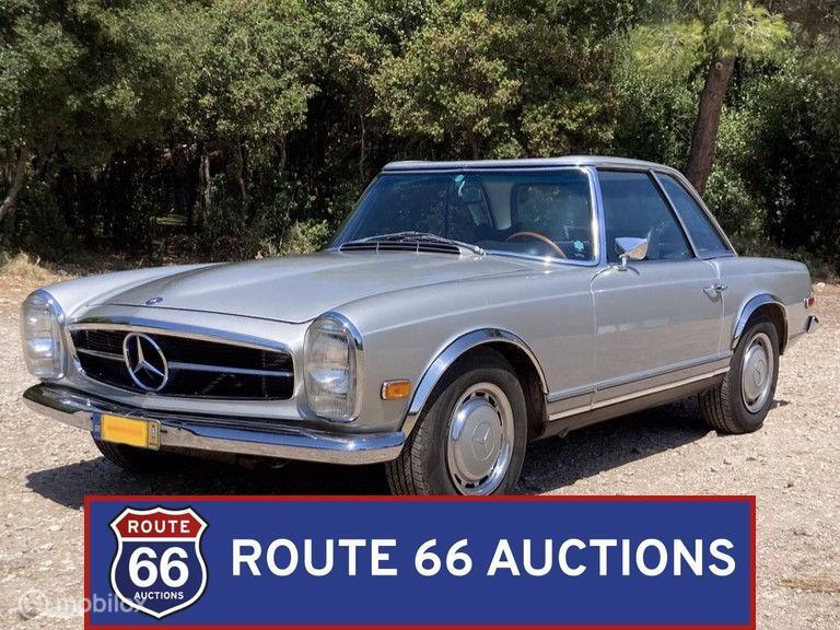 Mercedes-Benz 280 SL | 1969 | Route 66 Auctions, Autos, Oldtimers & Ancêtres, Entreprise, Achat, Mercedes-Benz, Essence, Autre carrosserie