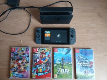 Nitendo Switch + spellen beschikbaar voor biedingen