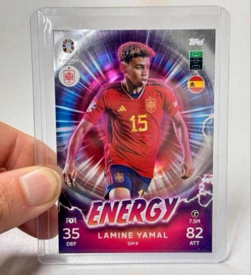 Lamine Yamal GM9 Energy 2024 Topps Match Attax 2024 kaart, Verzamelen, Sportartikelen en Voetbal, Nieuw, Spelerskaart, Ophalen of Verzenden
