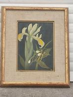 huile sur panneau fleurs monograme henry petit monte hornez, Enlèvement ou Envoi