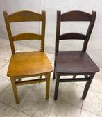 eikenhouten stoelen, Ophalen, Gebruikt, Bruin, Hout