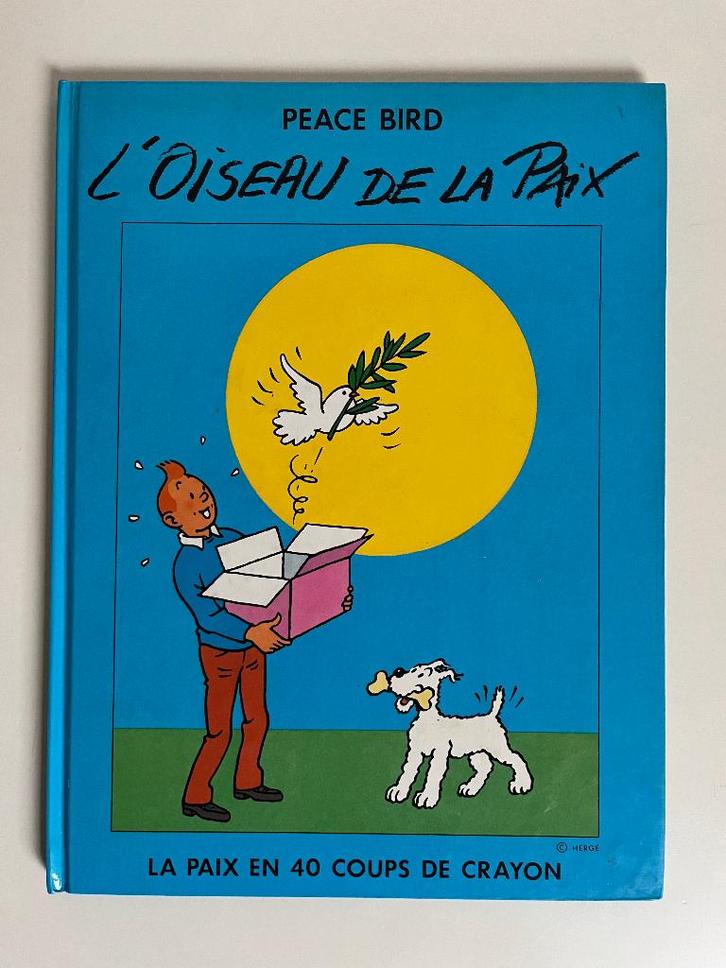Tintin - Hergé - L'oiseau de la paix - 1986, Boeken, Stripverhalen, Verzenden