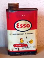 Vintage olieblik ESSO huile pour hauts de cylindres, Verzamelen, Ophalen of Verzenden, Gebruikt, Verpakking
