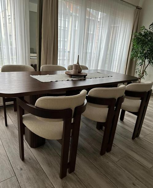 Walnotenhouten eettafel, Huis en Inrichting, Tafels | Eettafels, Ophalen of Verzenden