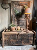 Houten koffer/ dekenkist: Himalayabox/kist, Huis en Inrichting, Woonaccessoires | Kisten, Ophalen, Onbekend, Onbekend, Onbekend