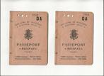 reispas 1938 belgie 2 exempl., Verzamelen, Ophalen of Verzenden, Gebruikt