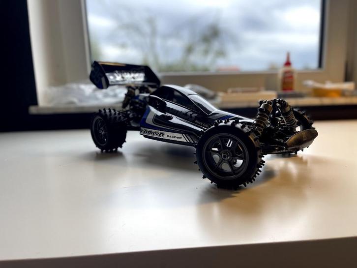 Tamiya Egress ‘Black edition’ + Combo brushless + Récepteur, Hobby en Vrije tijd, Modelbouw | Radiografisch | Auto's, Zo goed als nieuw