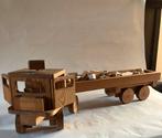 Vintage houten vrachtwagen, blokkenwagen/ loopwagen, Ophalen, Gebruikt