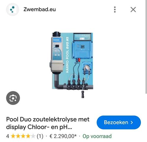 Pool Duo zoutelektrolyse met display Chloor- en pH regeling, Tuin en Terras, Zwembad-toebehoren, Nieuw, Filter, Ophalen of Verzenden