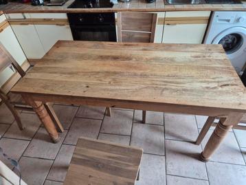Table de cuisine en bois 160x80 beschikbaar voor biedingen