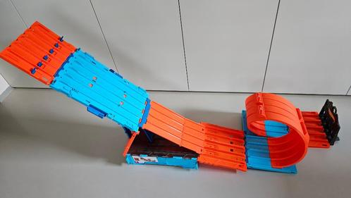 Hot Wheels Track Builder Mega Racebox, Kinderen en Baby's, Speelgoed | Racebanen, Gebruikt, Racebaan, Handmatig, Hot Wheels, Met looping
