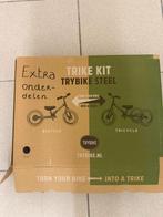 Trybike steel 2 in 1 loopfiets vintage groen mat bruin, Ophalen, Zo goed als nieuw, Loopfiets