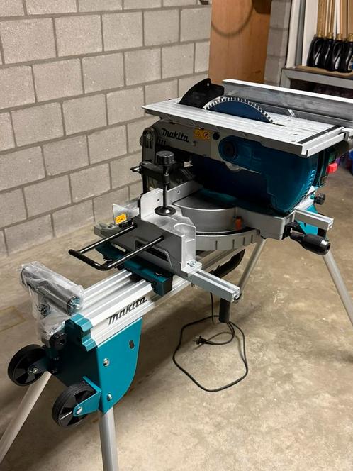 Makita afkortzaag LH 1201FL met onderstel, Doe-het-zelf en Bouw, Gereedschap | Zaagmachines, Zo goed als nieuw, Afkortzaag, 1200 watt of meer